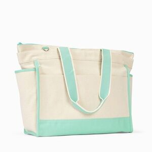 Canvas Boat Tote Caribbean Blue